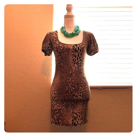 CACHE Cheetah Tunic Dress - Picture 1 of 3